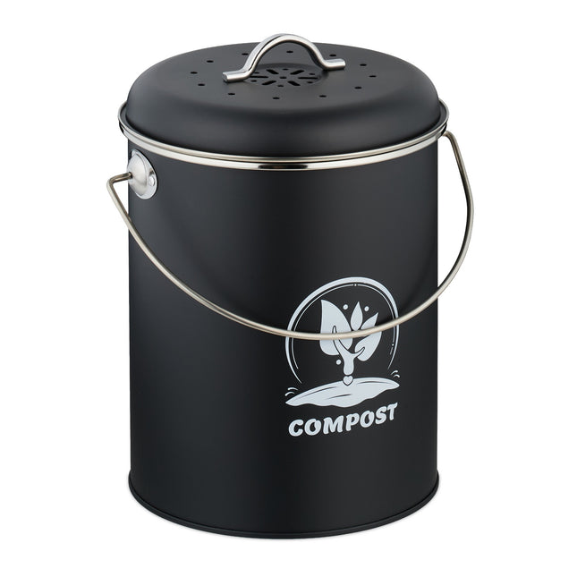 Compostbak met geurfilter, inhoud 5,5 liter