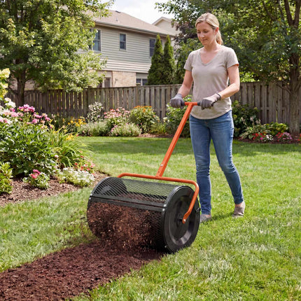 Compost Spreader, 0.077 m³, Adjustable T-Handle