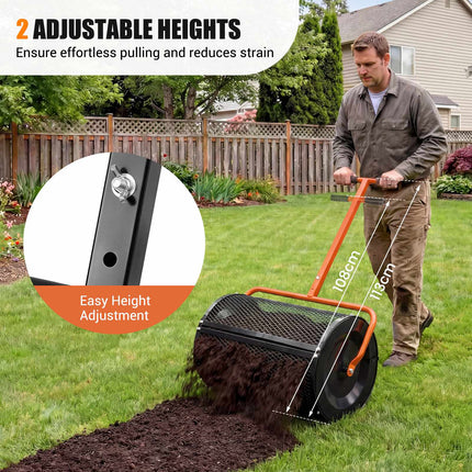 Compost Spreader, 0.077 m³, Adjustable T-Handle