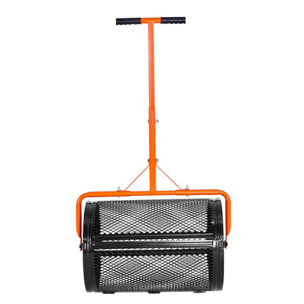Compost Spreader, 24-Inch Peat Moss Roller, Adjustable Handle