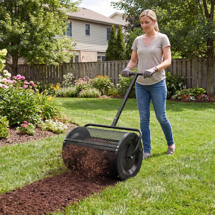 Compost Spreader, Adjustable T-Handle, 0.077 m³