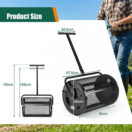 Compost Spreader, Adjustable T-Handle, 0.077 m³