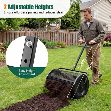 Compost Spreader, Adjustable T-Handle, 0.077 m³