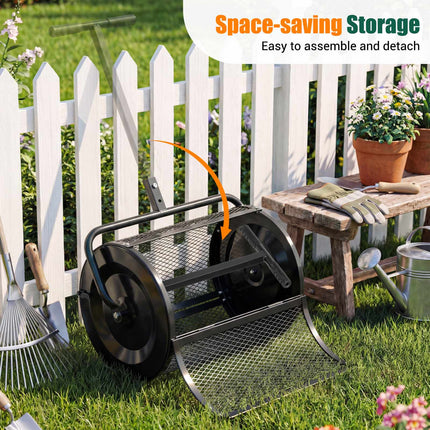 Compost Spreader, Adjustable T-Handle, 0.077 m³