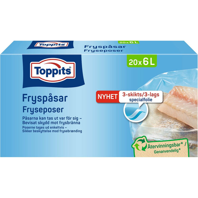 Composteerbare vuilniszakken 6L, 20-pack