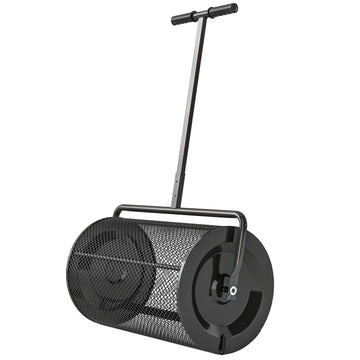 Compost spreader 300L with T-handle for lawn