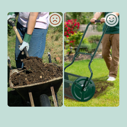 Compost spreader for garden 65 liters