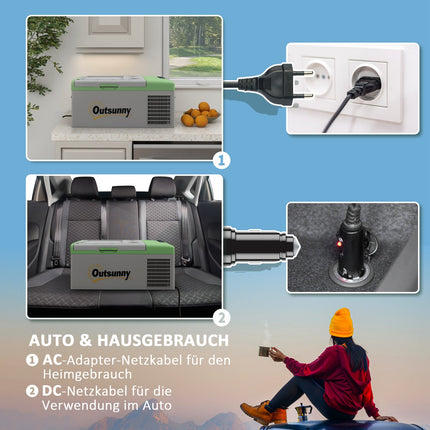 Portable compressor cooler 16L, Dual Voltage, -20°C