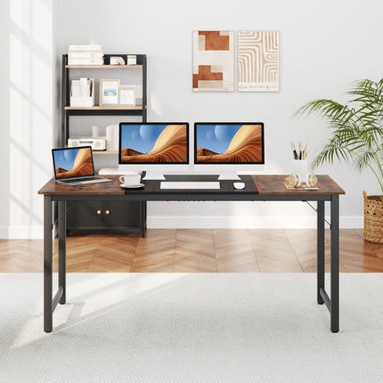 Computer Desk 160 x 60 cm, Metal Frame, Industrial