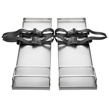 Concrete Knee Boards, 30 x 8 in Stainless Steel Pair