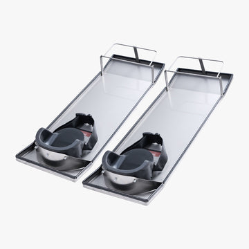 Concrete Knee Boards, Stainless Steel, 30 x 10 in, 2-Pack