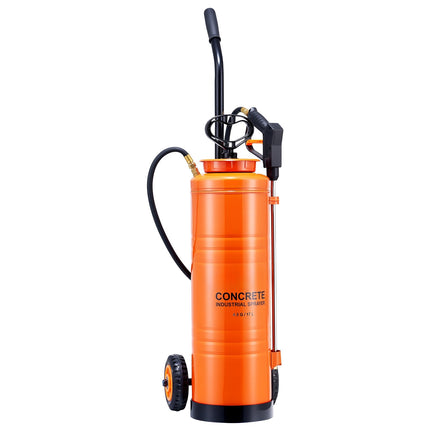 Concrete Sprayer, 17L 304 Stainless, Cart, 1.2–3m Hose