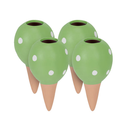 Cone of green clay, set of 4