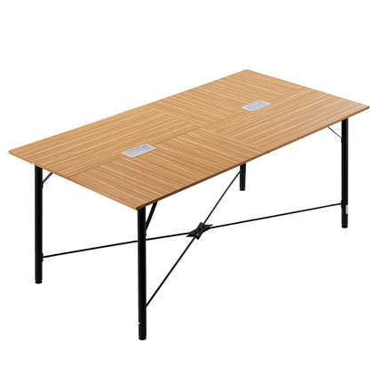 Conference Table 1800mm, Seats 6-8, Metal Legs
