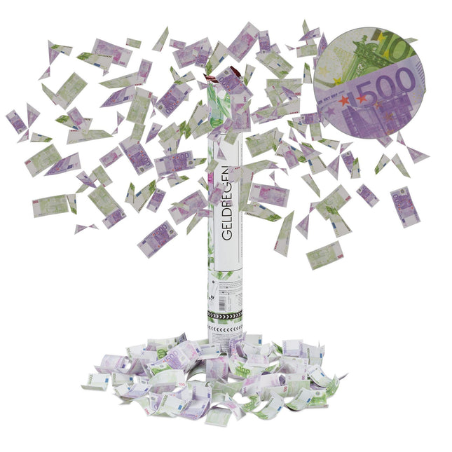 Confetti cannon 40 cm banknotes