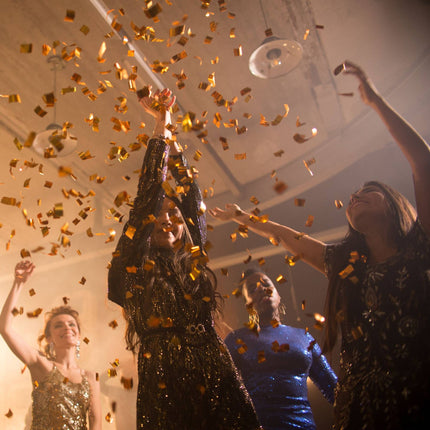 Confetti cannon 40 cm gold