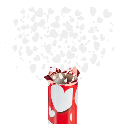 Confetti cannon 40 cm hearts
