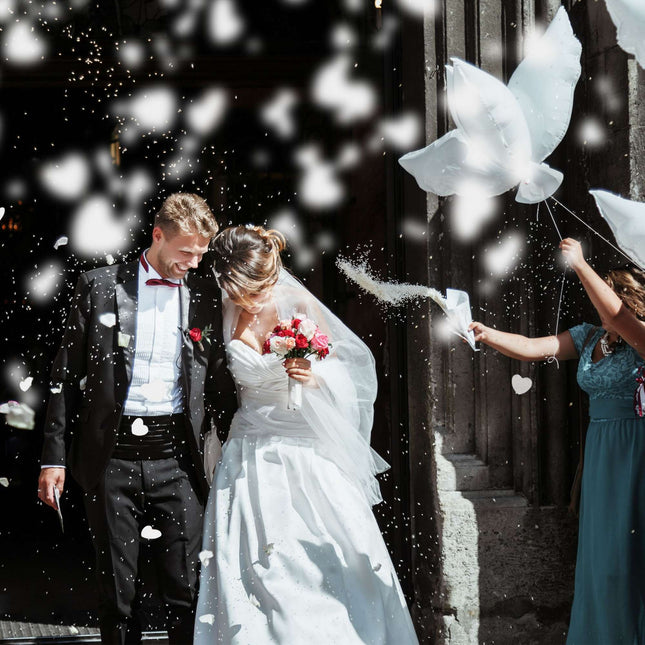 Confetti cannon 40 cm hearts