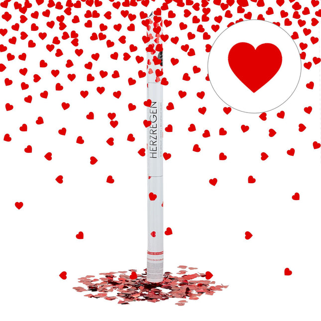 Confetti cannon 80 cm hearts