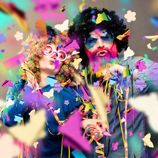 Confetti cannon butterflies