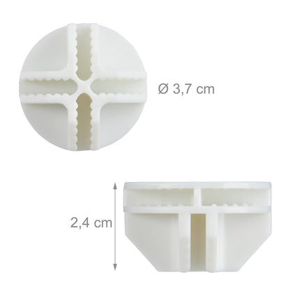 Connections for screwless shelf system