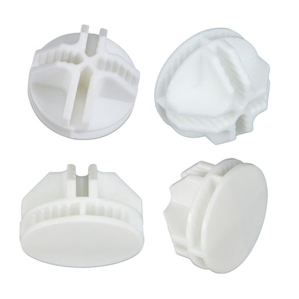 Connections for screwless shelf system