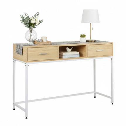 Console Table with 2 Drawers and Shelf – Scandinavian Style
