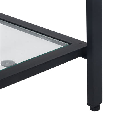 Console Table with 3 Glass Shelves – Modern Design