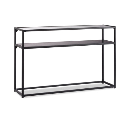 Console table glass metal