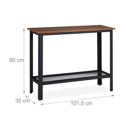 Console table in industrial design