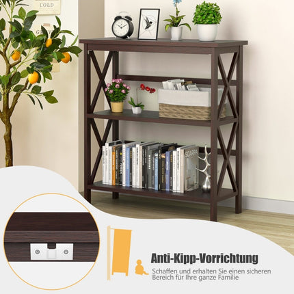 Console table made of wood with anti-tip protection and sturdy frame. Modern side table 79 x 32 x 86 cm coffee