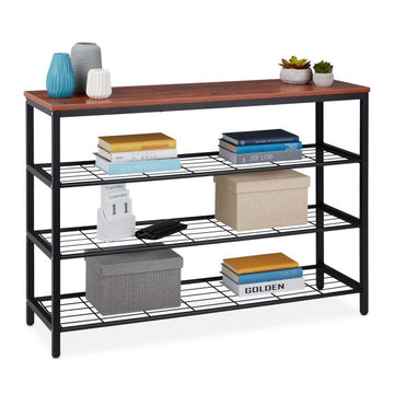 Console table with 3 extra shelves