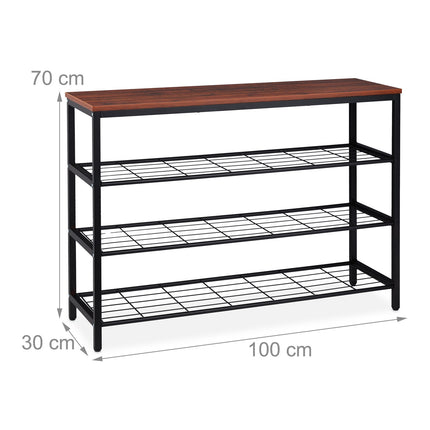 Console table with 3 extra shelves