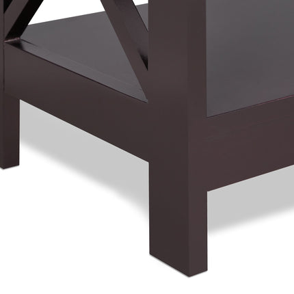 Console table with drawer and shelf