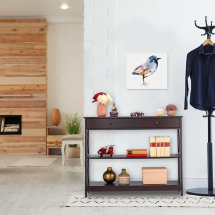 Console table with drawer and shelf