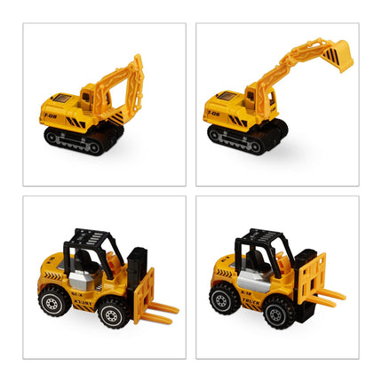 Construction vehicles for children - set of 6