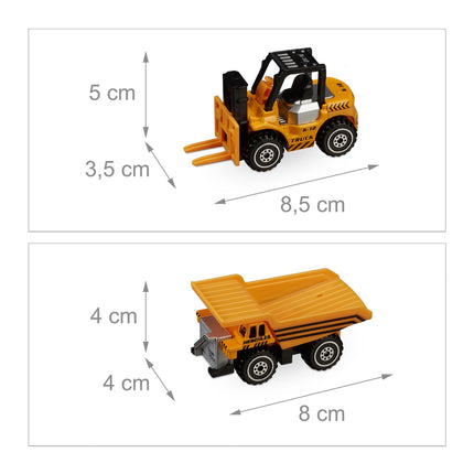 Construction vehicles for children - set of 6