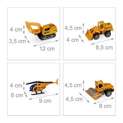Construction vehicles for children - set of 6