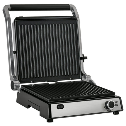 Electric contact grill, 2000W, adjustable thermostat, foldable