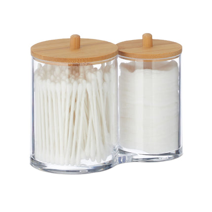 Container for cotton pad and cotton swab