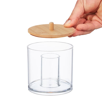 Container for cotton pad and cotton swab