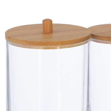 Container for cotton pad and cotton swab