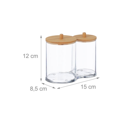 Container for cotton pad and cotton swab