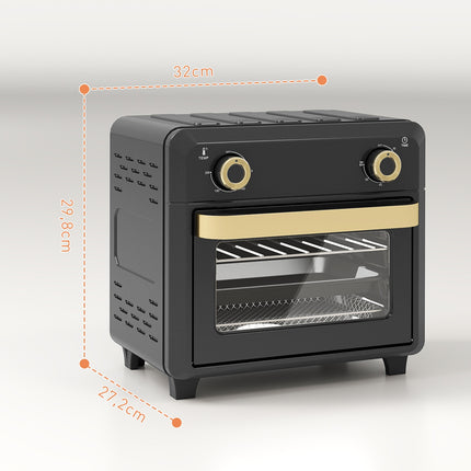Convection Mini Oven, Air Fryer, Timer, 10L, Black