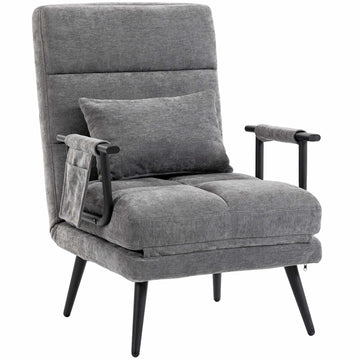 Convertible 3-in-1 Sleeper Chair with Adjustable Backrest