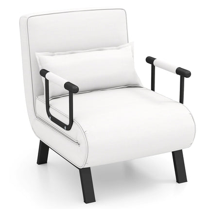 Convertible 4-in-1 Sleeper Chair with Adjustable Backrest