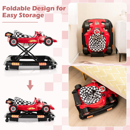 Convertible Baby Walker With Music Tray, 3 Heights, Foldable