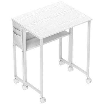Convertible Folding Desk with Open Shelf, White