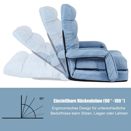 Convertible Sofa Bed – Adjustable Recliner with Cushion