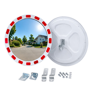 Convex Road Safety Mirror, 60 cm, Shatterproof, Weather-Resistant